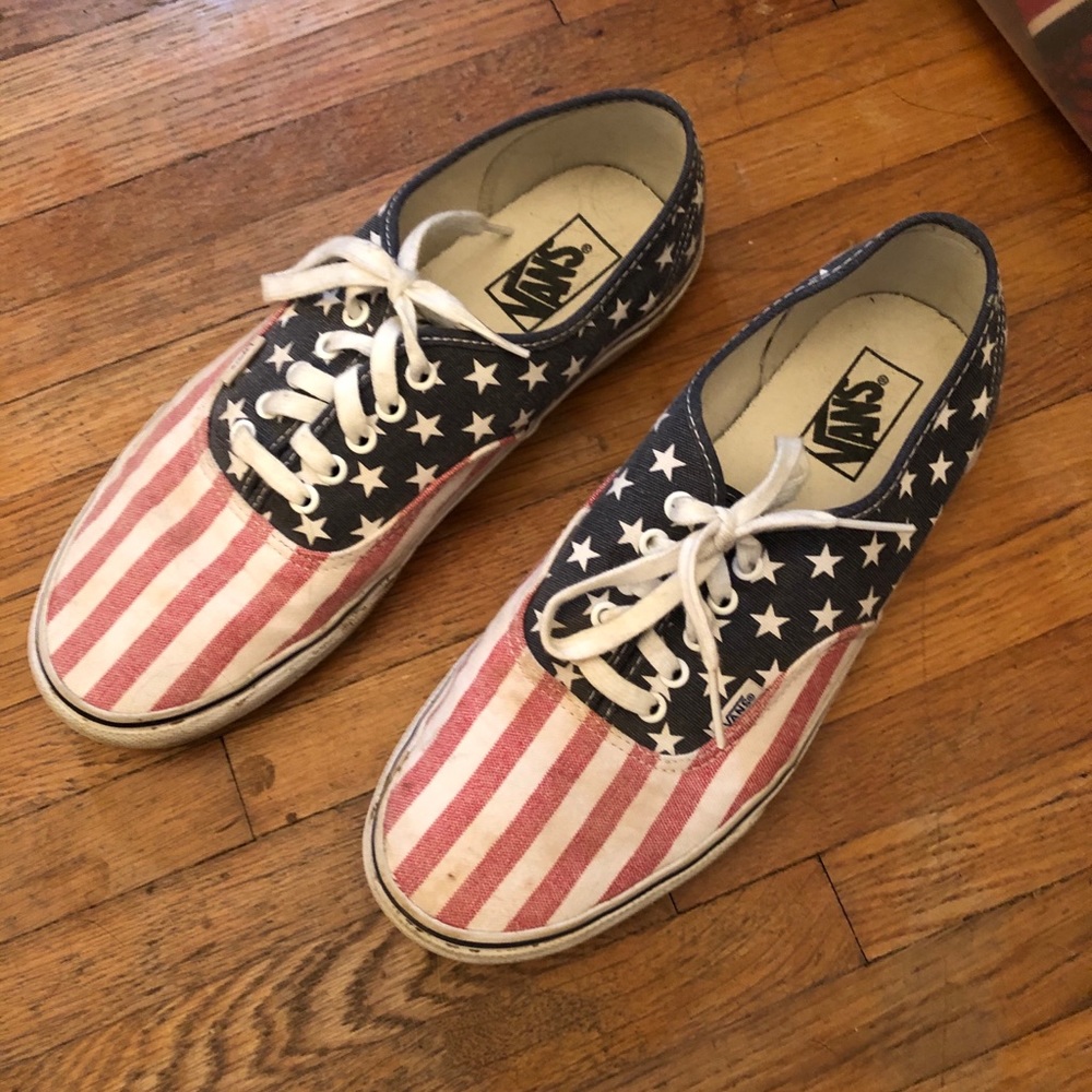 American flag vans